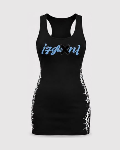 Runway Tank Top Dress - Black