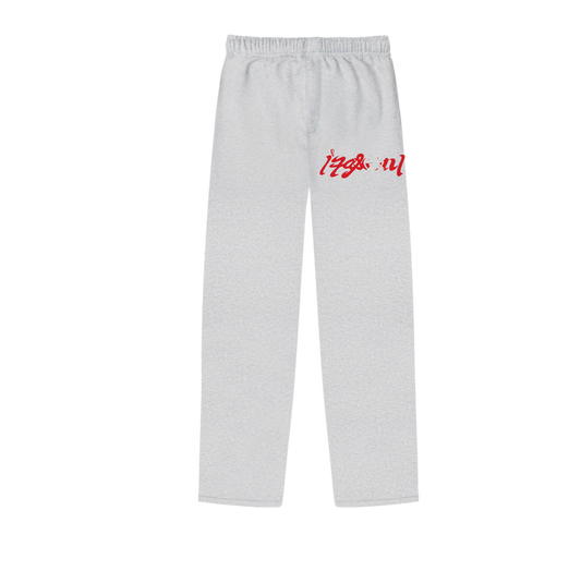 Grey Flared Fasten Sweats