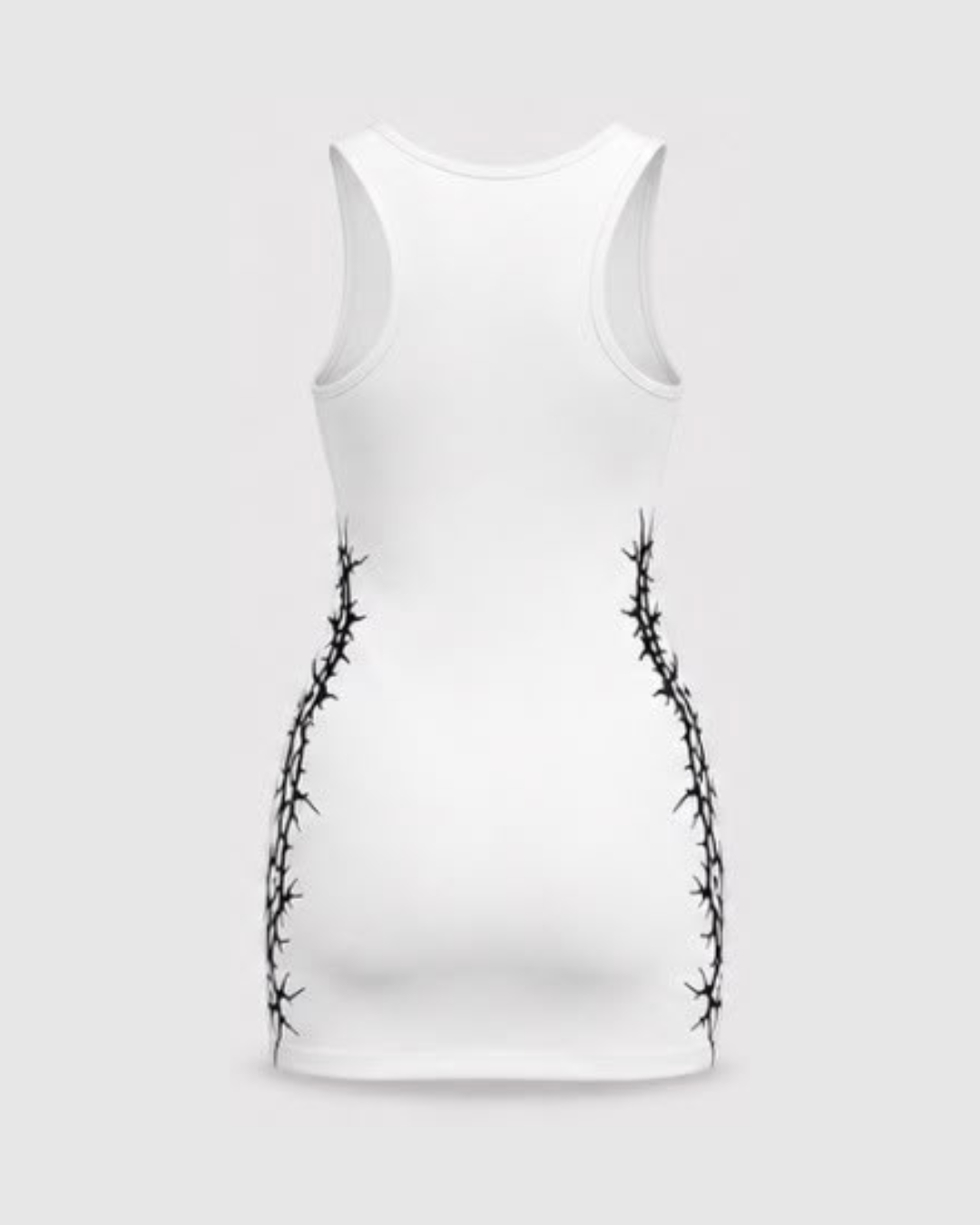 Runway Tank Top Dress - White