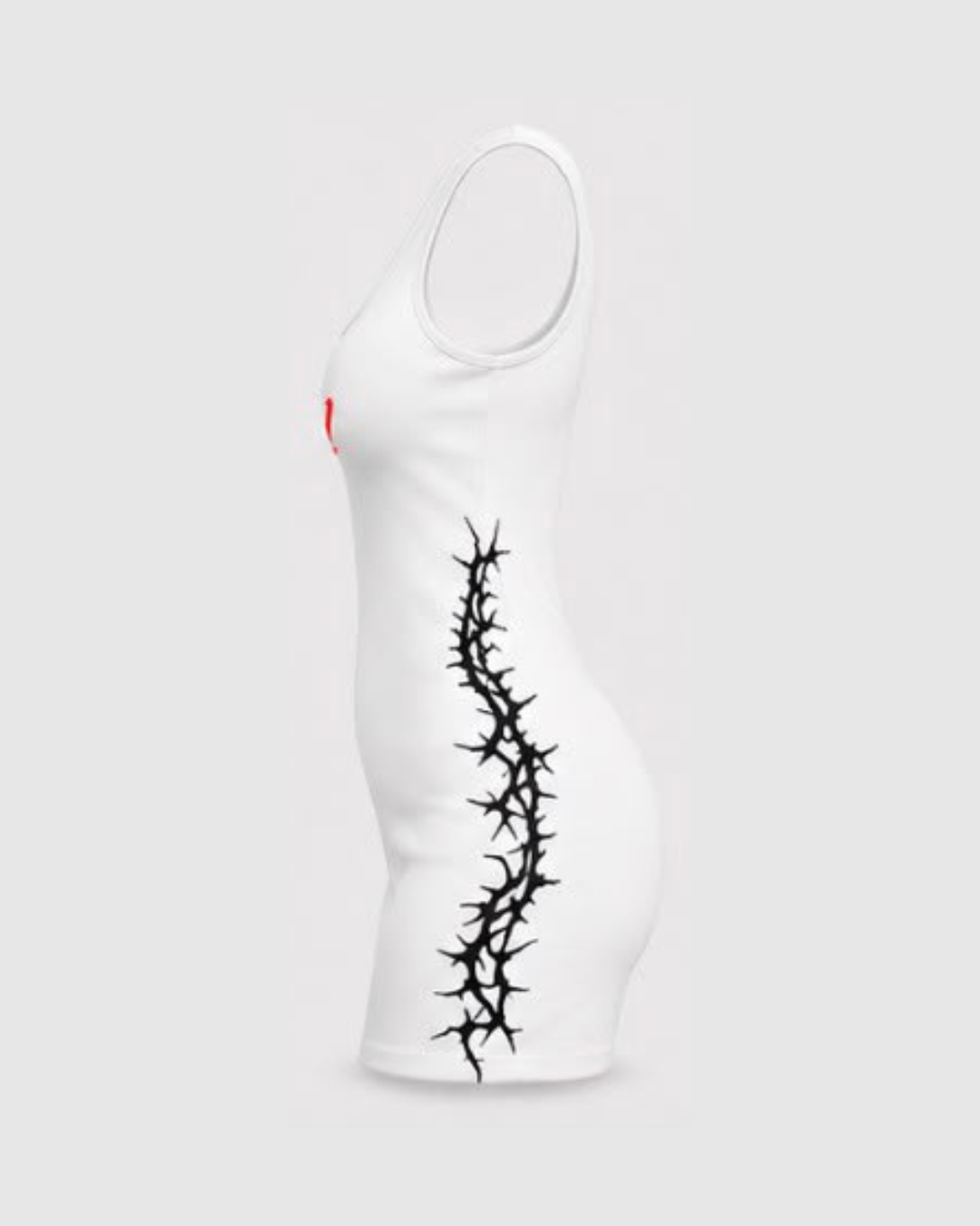 Runway Tank Top Dress - White
