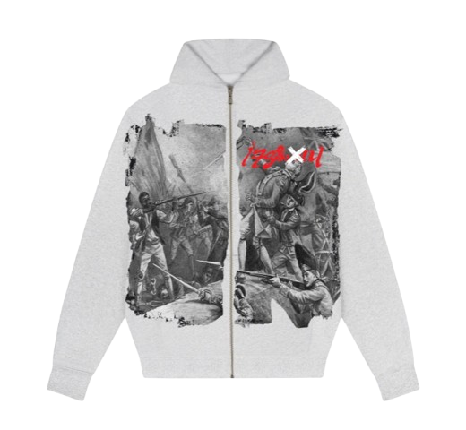 Grey Battle-Born Zip up