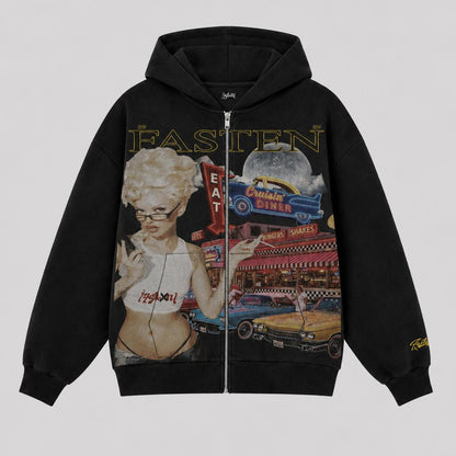 Diner Hoodie - Black